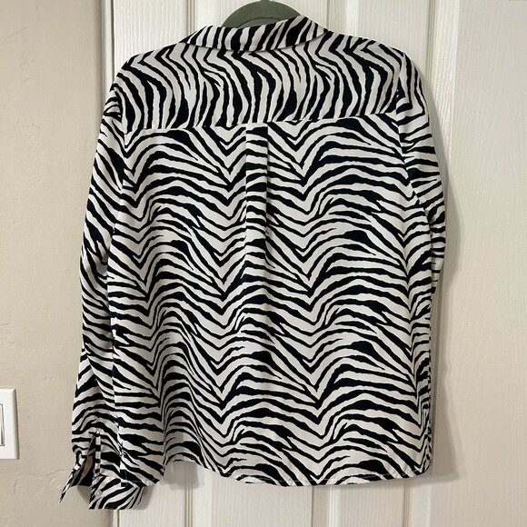 Banana Republic Zebra-Print Blouse - Picture 2 of 6